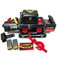 Cabrestante todoterreno de cuerda sintética de 13000 libras