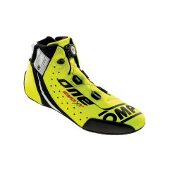 OMP One Evo XR Racing Shoes (Yellow/Black)